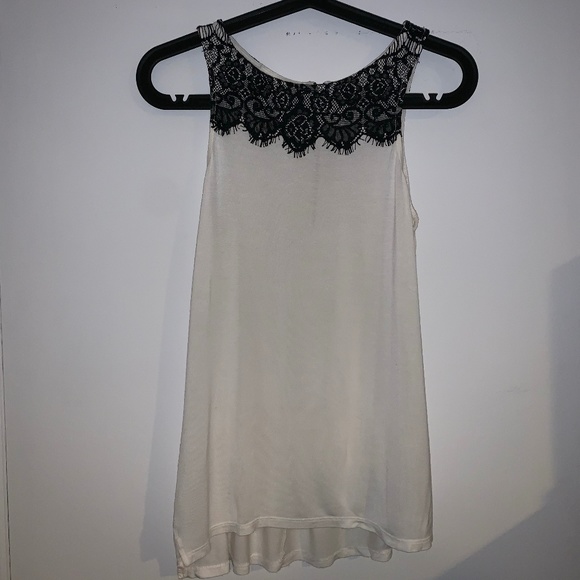 Black & White Long Tank Top - Picture 1 of 1